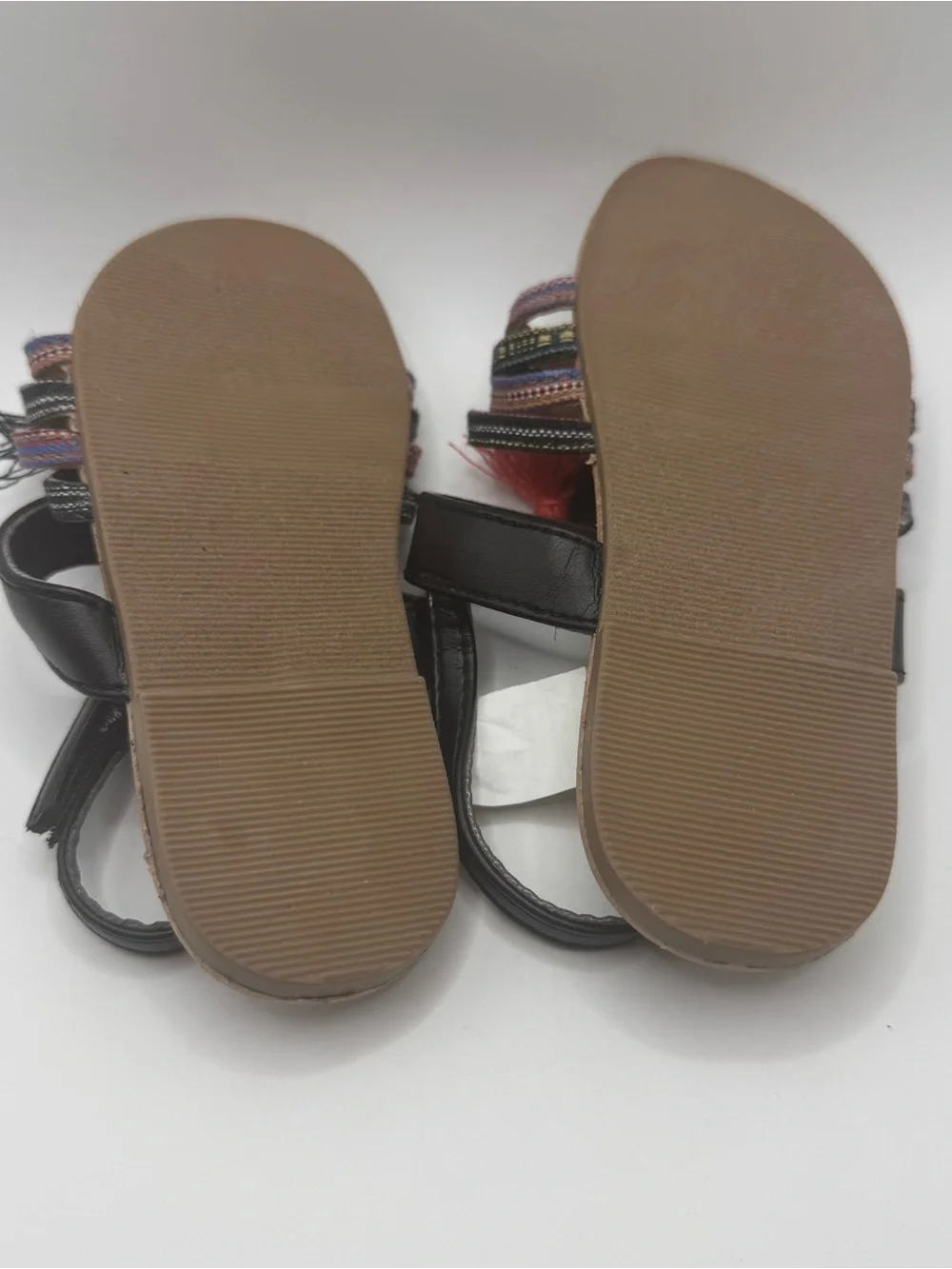 Old Navy Toddler Girls 8 Black Boho Strappy Sandals Summer Minimalist Festival